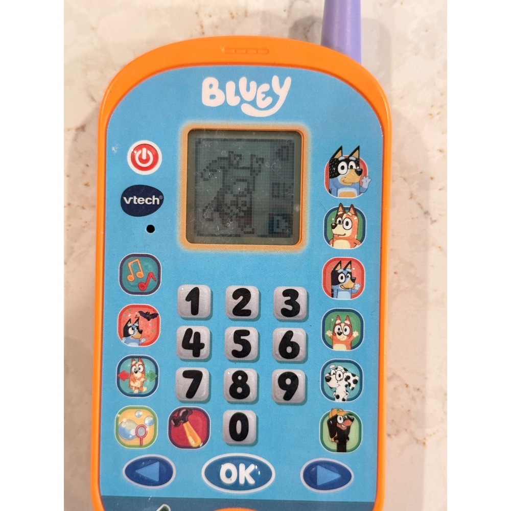 VTech‎ Bluey Ring Ring Phone Orange Blue Educational Interactive Toy VT22481 - Picture 5 of 5